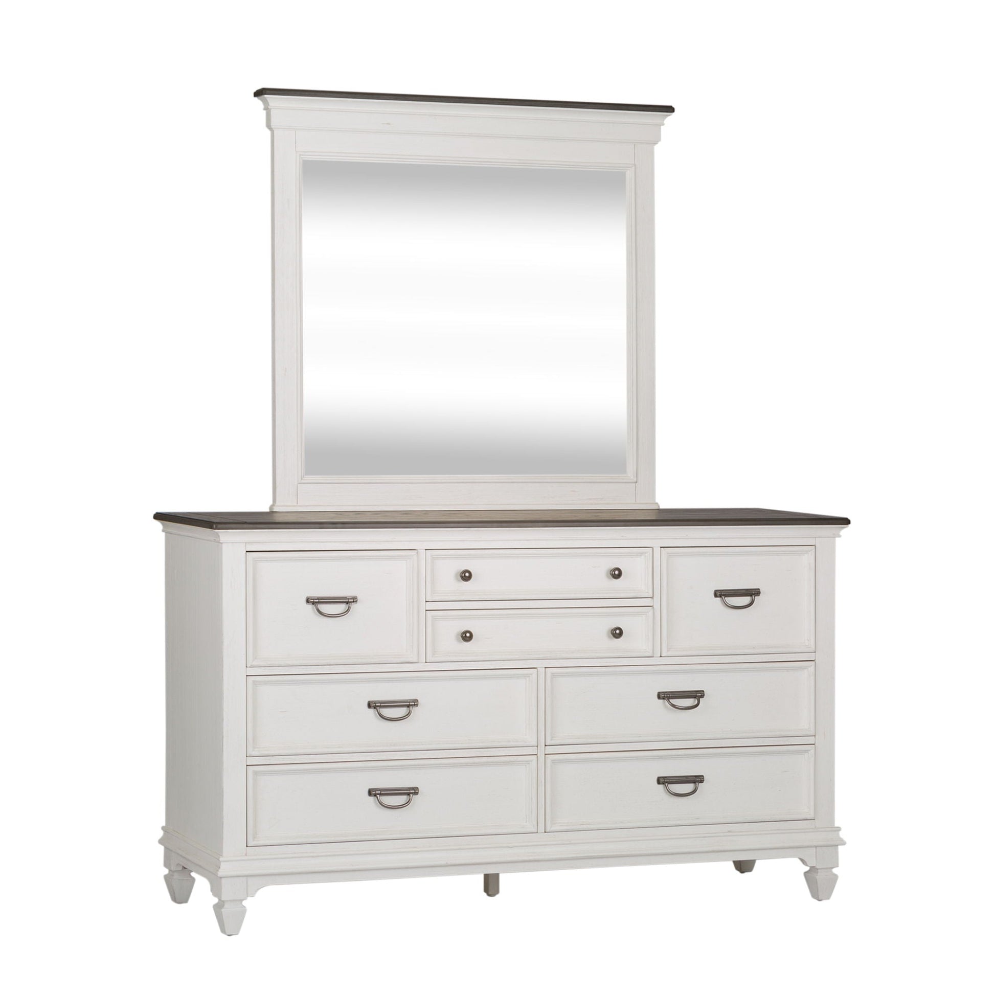 Liberty Furniture Allyson Park - Dresser & Mirror | Meri Furniture