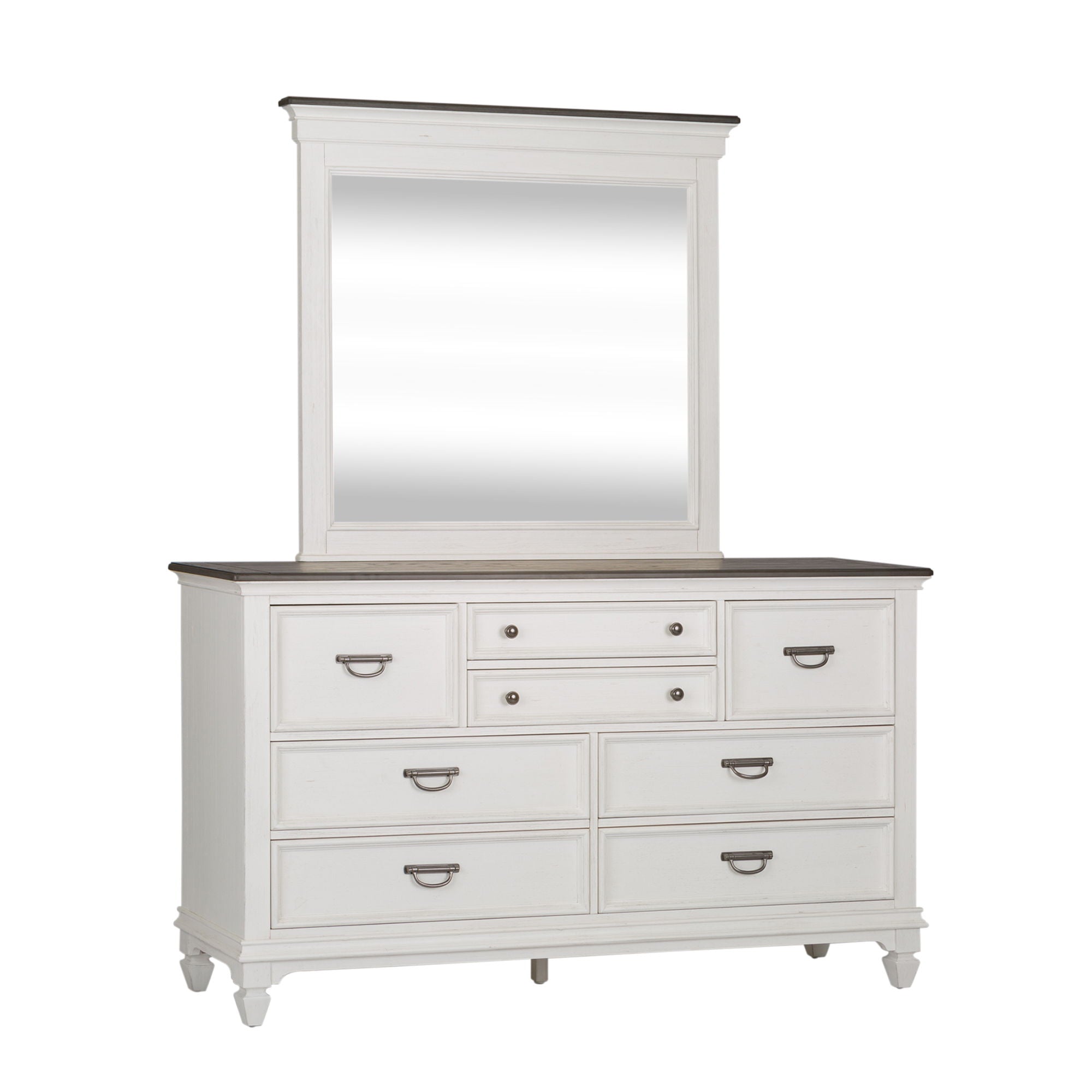 Liberty Furniture Allyson Park - Dresser & Mirror | Meri Furniture