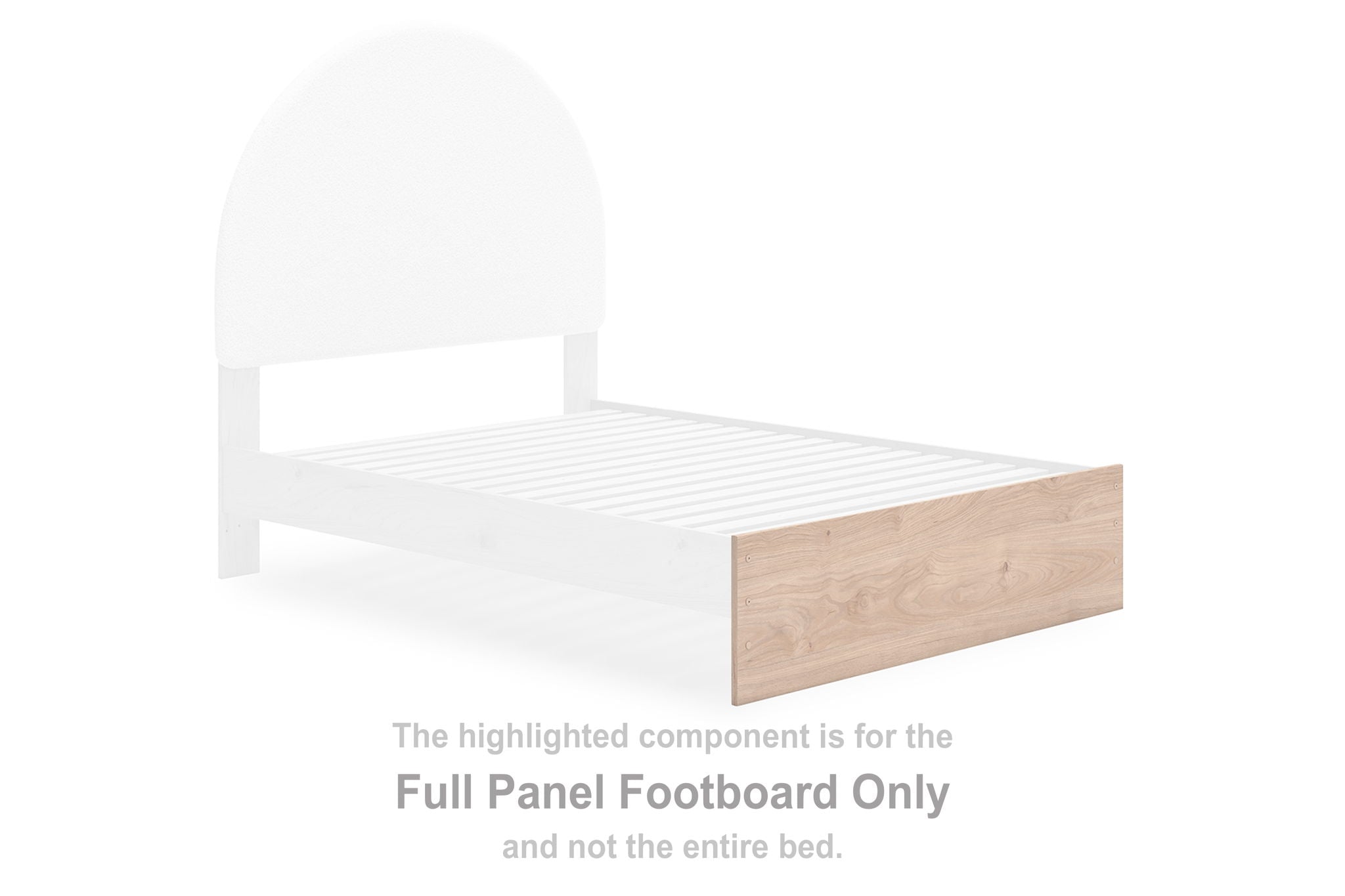 Arloster - Full Panel Footboard - Tan