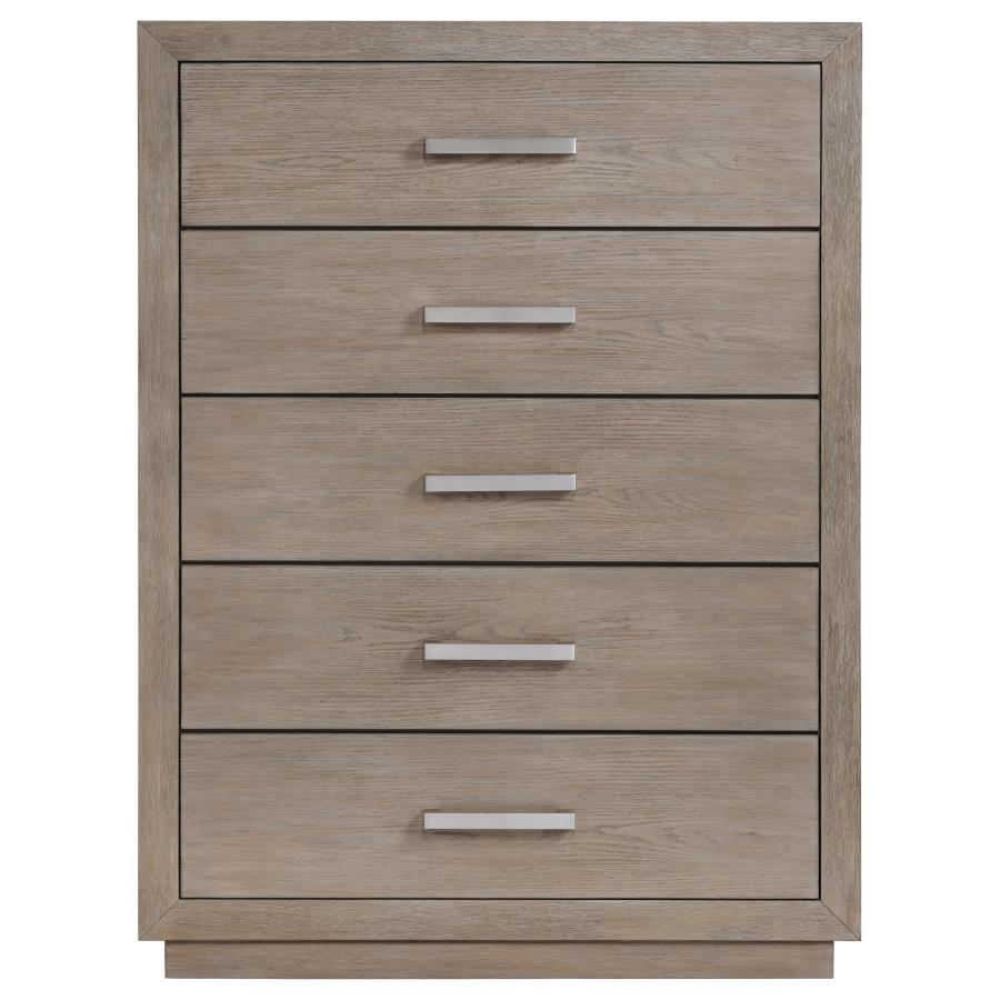 Coaster Fine Furniture Kenora - 5-Drawer Bedroom Chest - Barley Brown | Meri Furniture