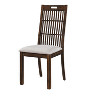 2 Pieces Set Dining Side Chair Rustic Modern Farmhouse Design Retro Design Easy To Assembly - Antique Dark Oak