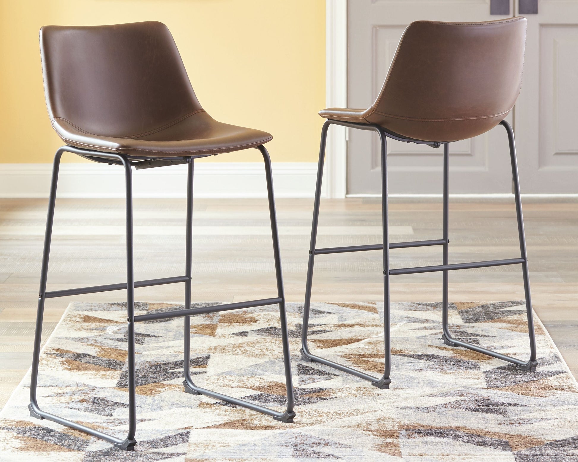 Signature Design by Ashley® Centiar - Upholstered Barstool (Set of 2) | Meri Furniture