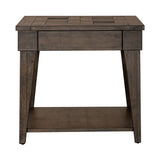 Liberty Furniture Arrowcreek - End Table - Dark Brown | Meri Furniture