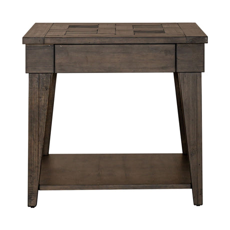 Liberty Furniture Arrowcreek - End Table - Dark Brown | Meri Furniture