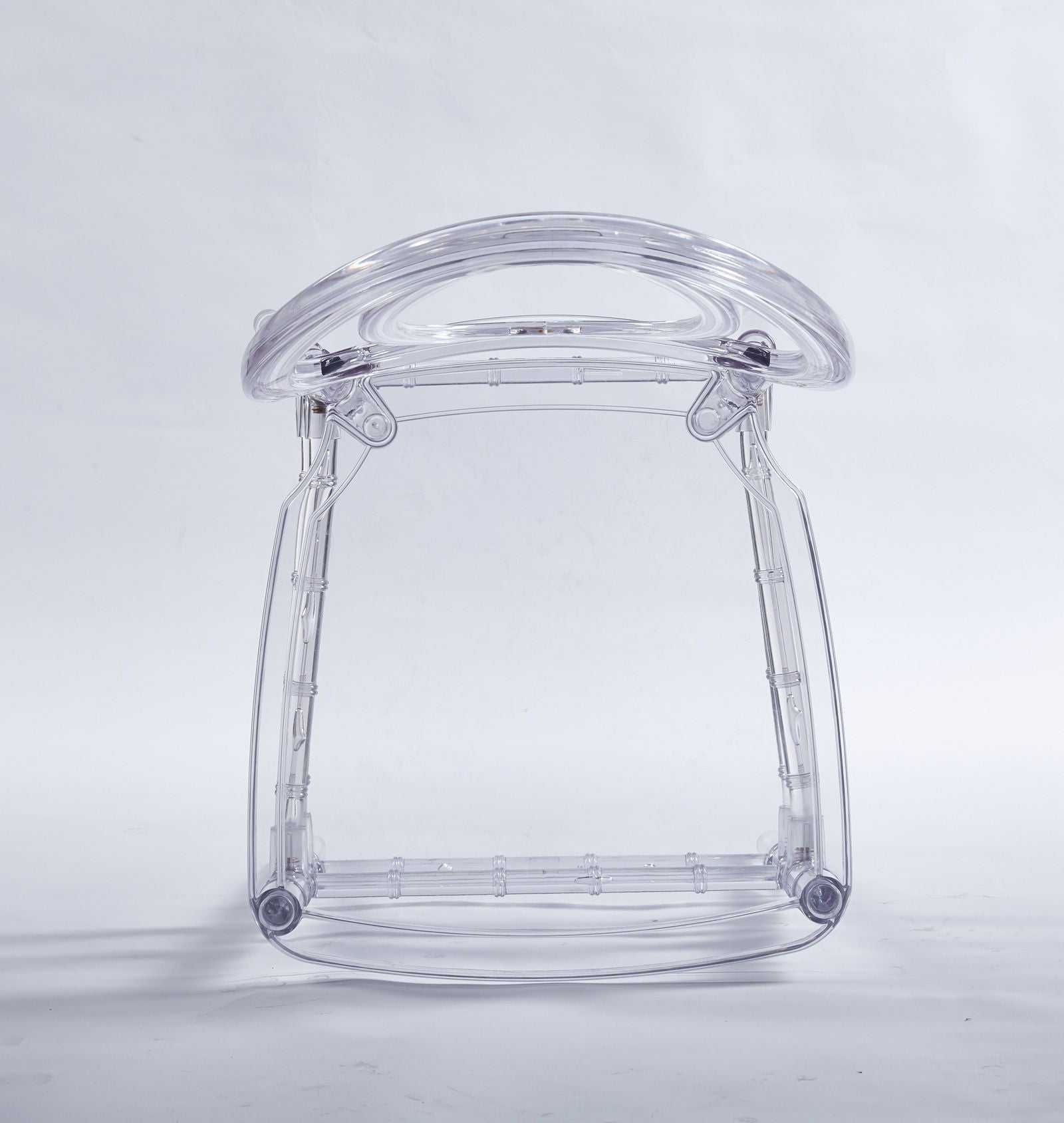 Dining Chair, Plastic Seat, Welding Chair (Set of 4) - Transparent