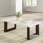 ACME Edwyn - Table With Marble Top | Meri Furniture