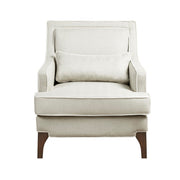 Refined - Arm Chair - Cream / Dark Brown