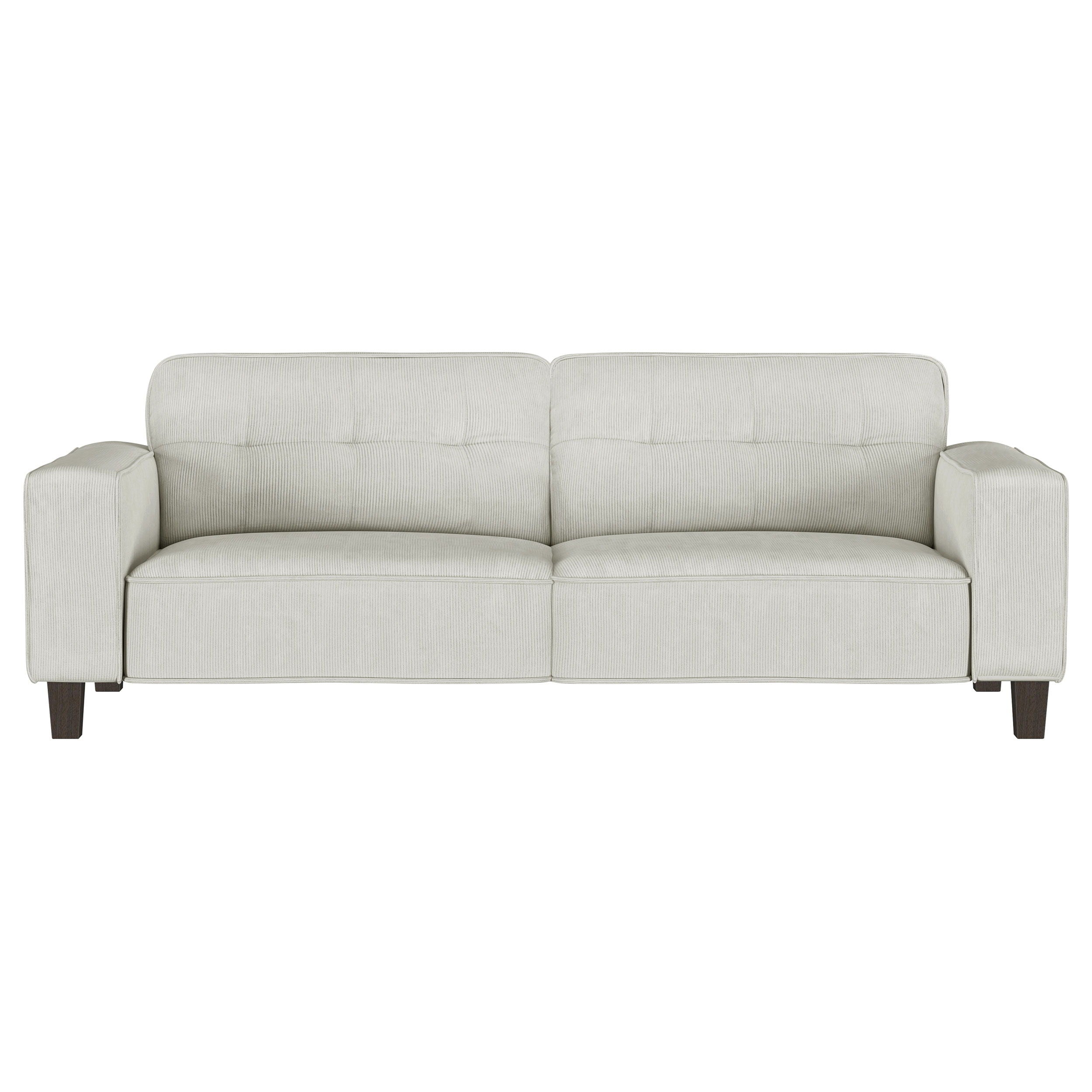 Coaster Fine Furniture Deerhurst - Upholstered Track Arm Tufted Sofa - Greige | Meri Furniture