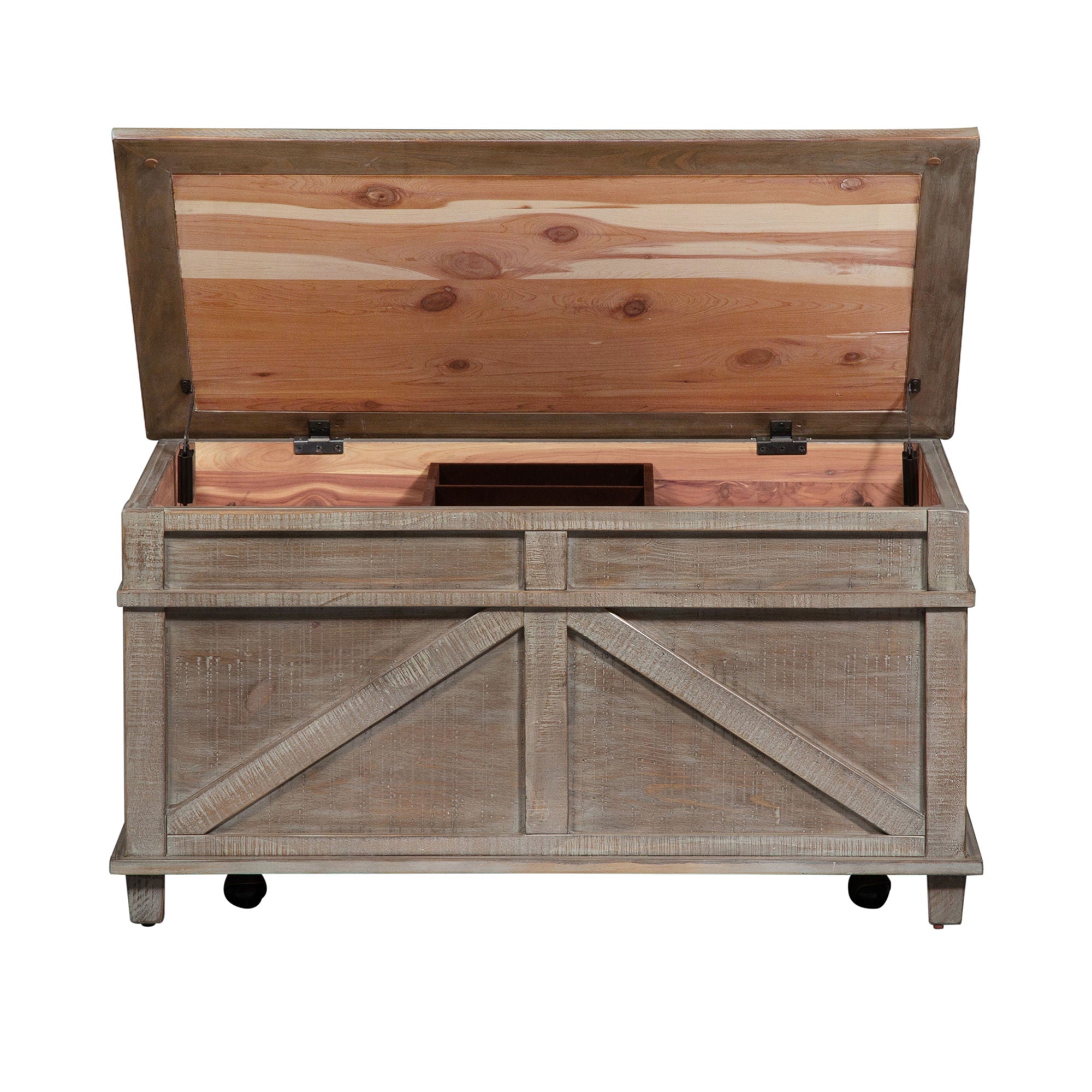 Liberty Furniture Parkland Falls - Storage Trunk - Light Brown | Meri Furniture