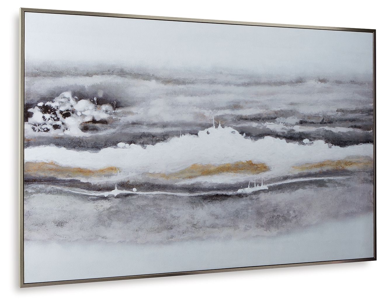 Signature Design by Ashley® Acebell - Gray / White - Wall Art | Meri Furniture