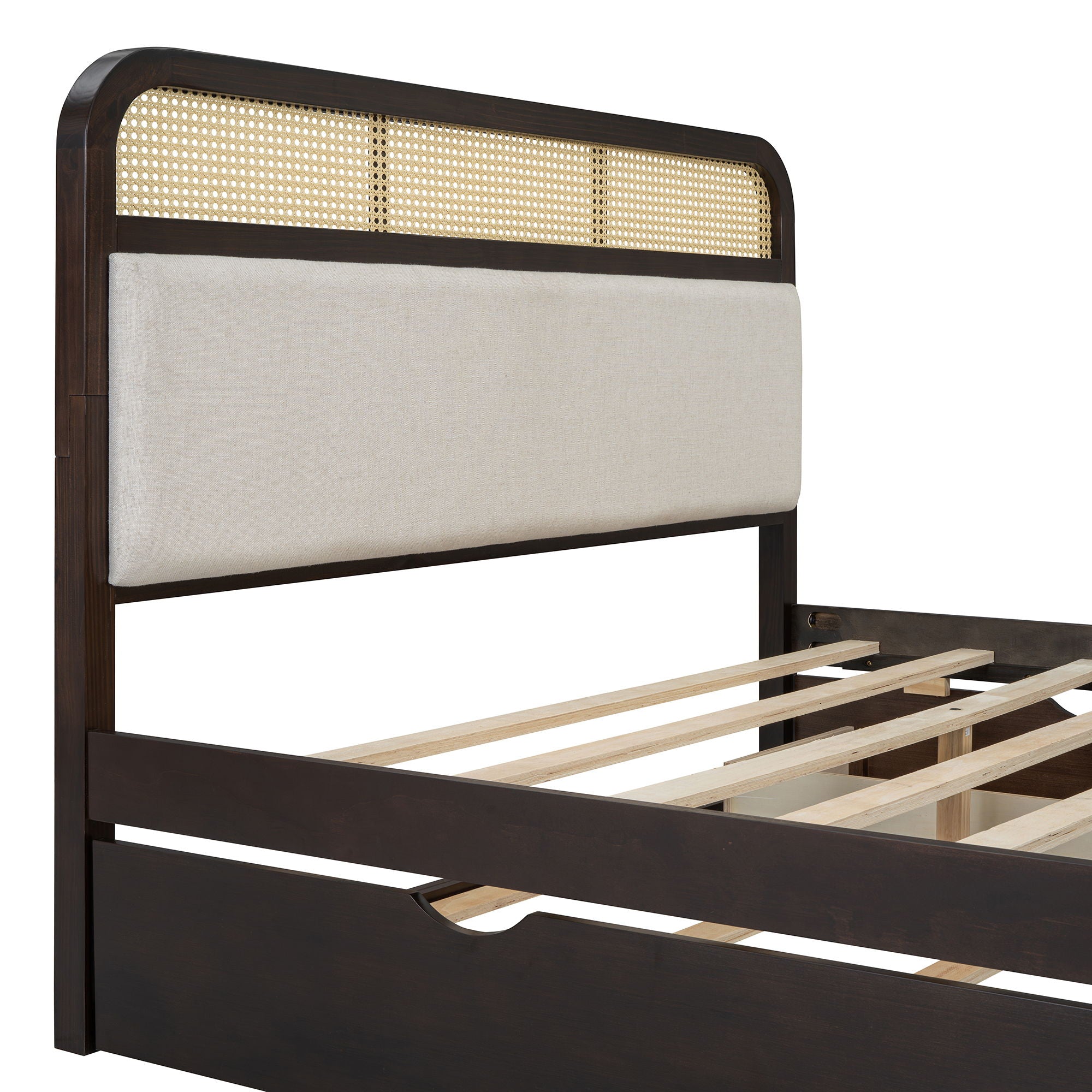Platform Bed With Trundle And 2 Drawers