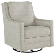 Signature Design by Ashley® Kambria - Fog - Swivel Glider Accent Chair | Meri Furniture