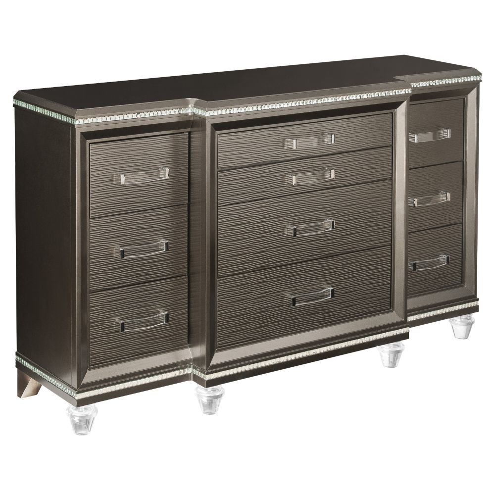 The clean lines and transitional look of the Sadie Dresser is an ideal addition to any bedroom.