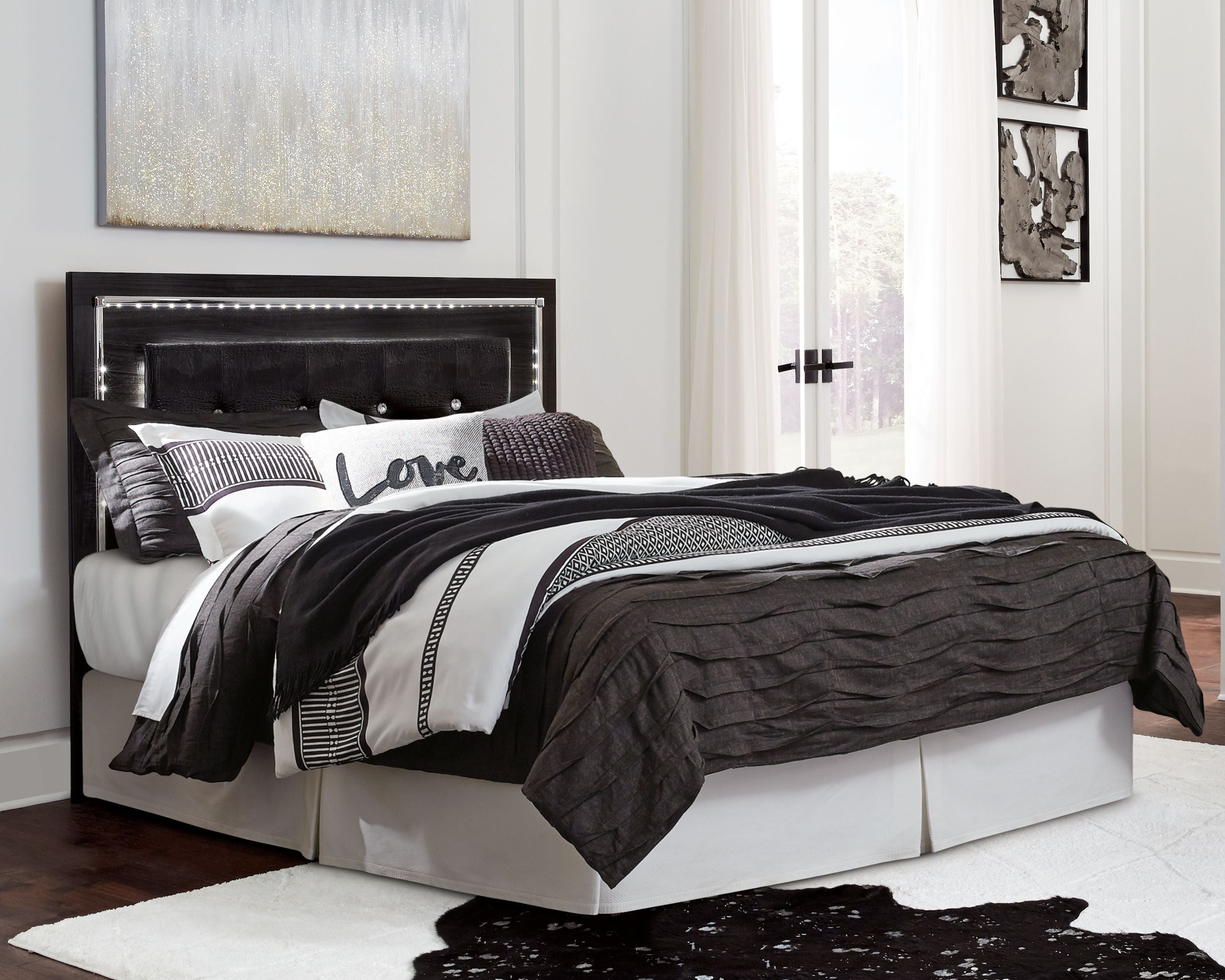 Ashley Furniture Kaydell - Upholstered Panel Headboard | Meri Furniture