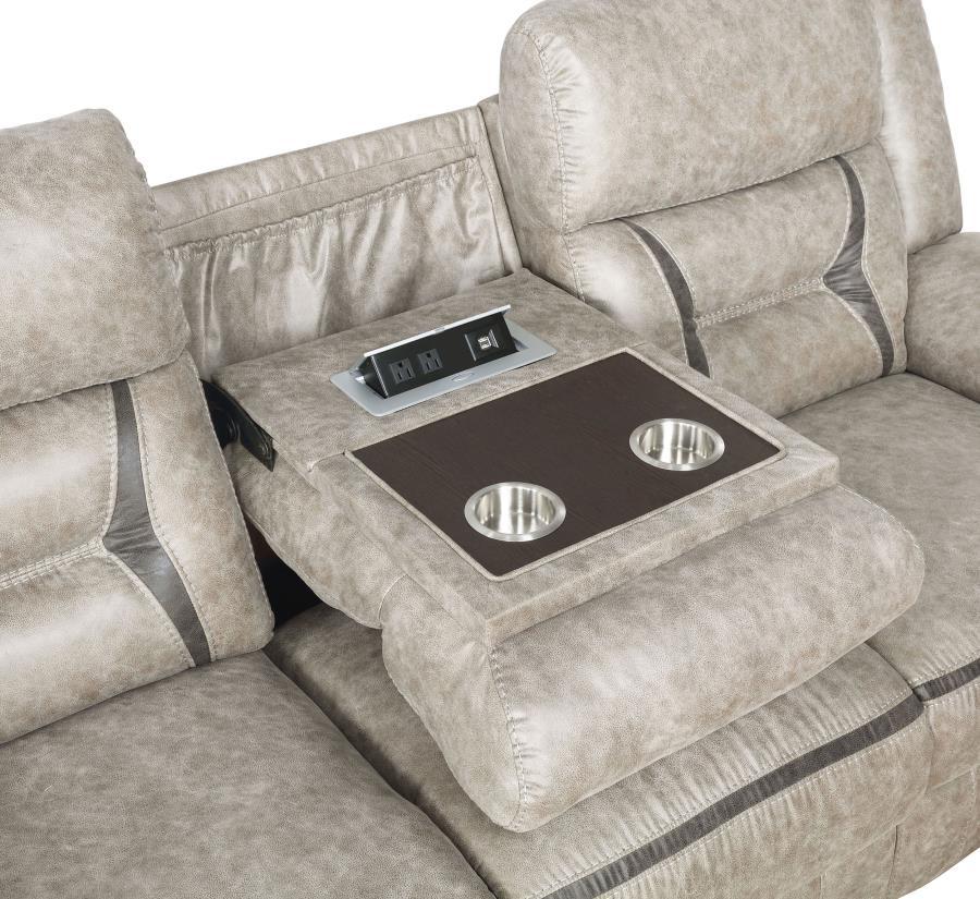 Coaster Fine Furniture Greer - Upholstered Motion Reclining Sofa | Meri Furniture
