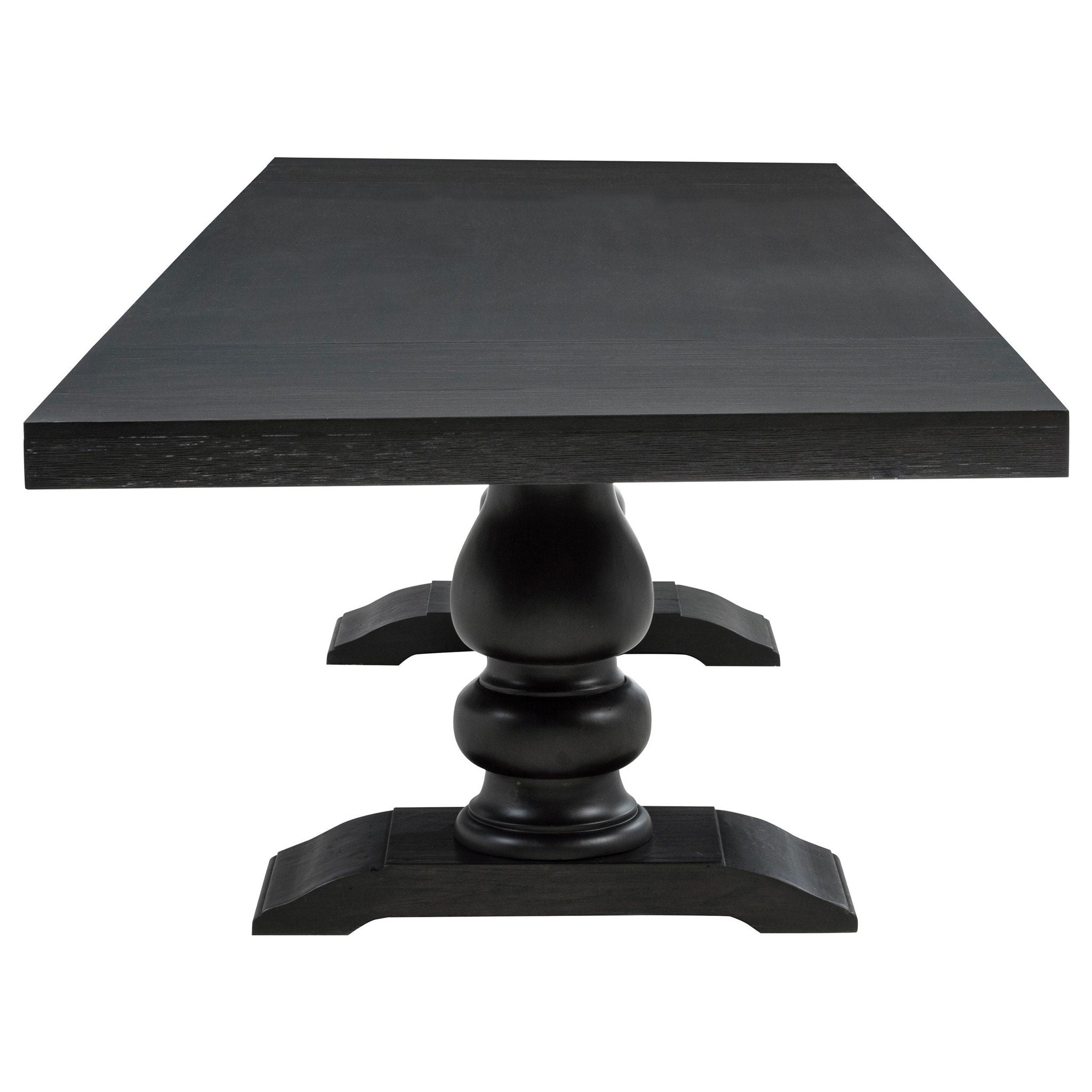 Phelps 9-piece Rectangular Dining Table Set Distressed Noir