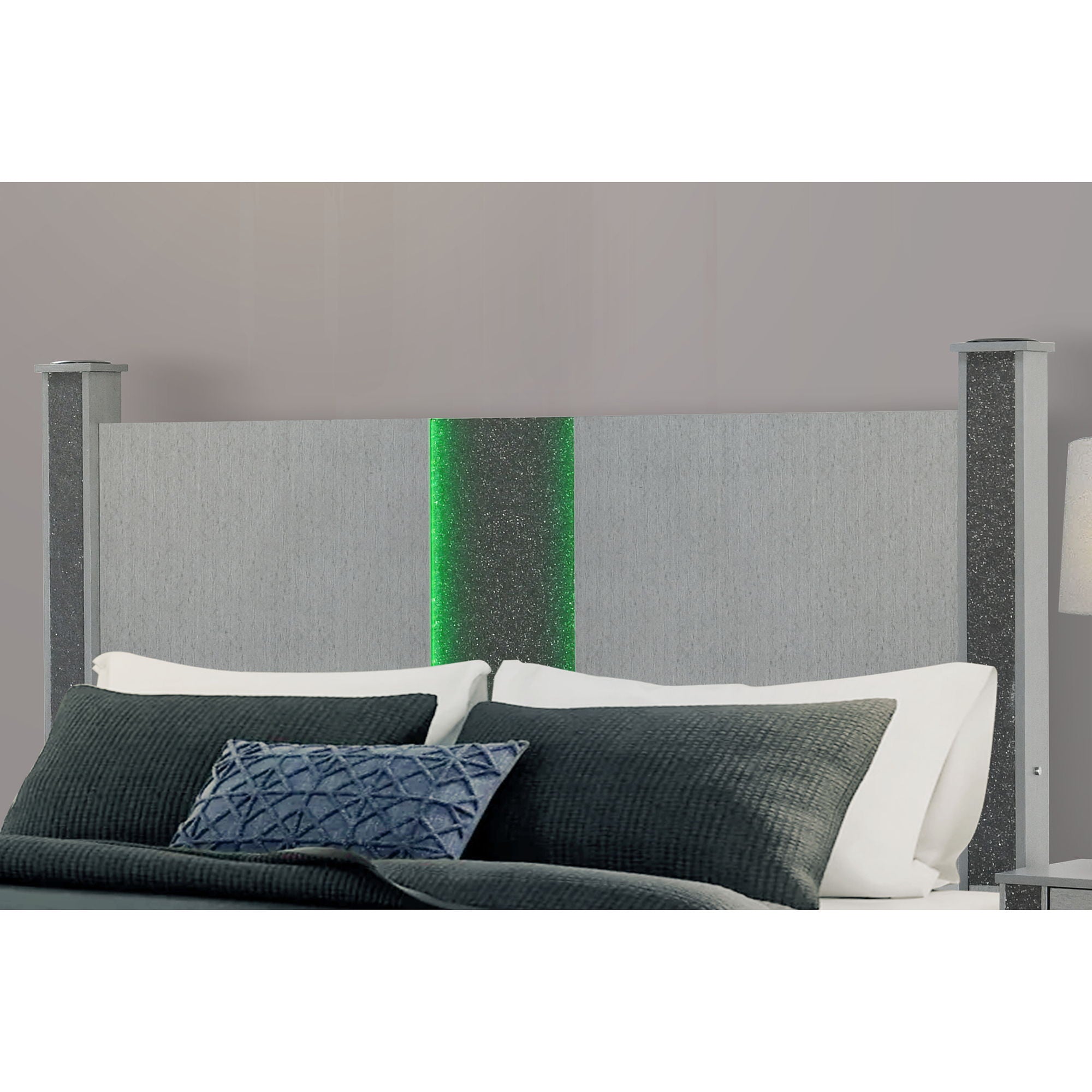 Lorenzo - Bed With Speakers And Glittered Detailing