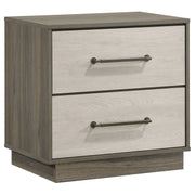 Coaster Fine Furniture Fenwick - 2-Drawer Nightstand Bedside Table - Gray Oak | Meri Furniture