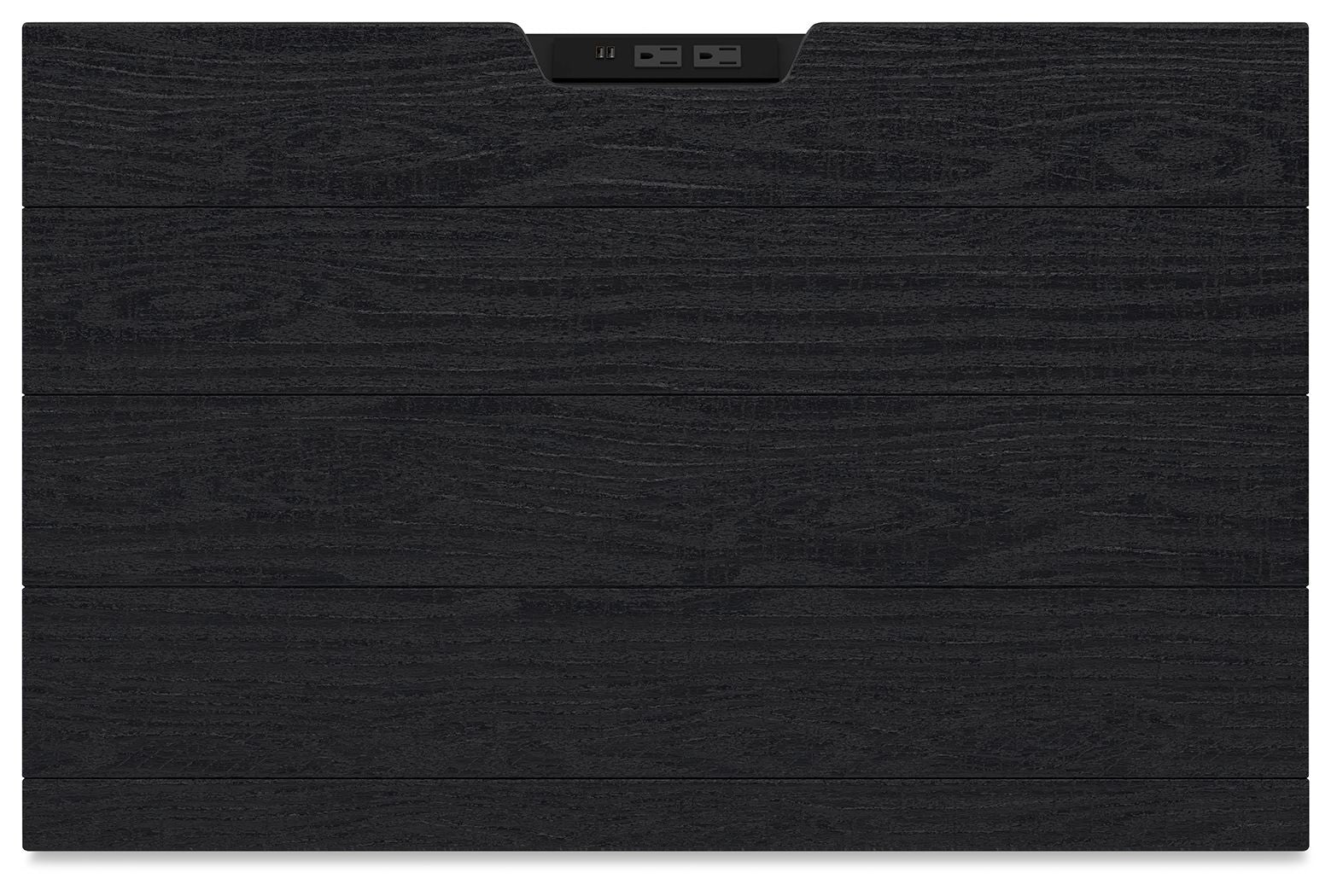 Londer - Two Drawer Night Stand - Black