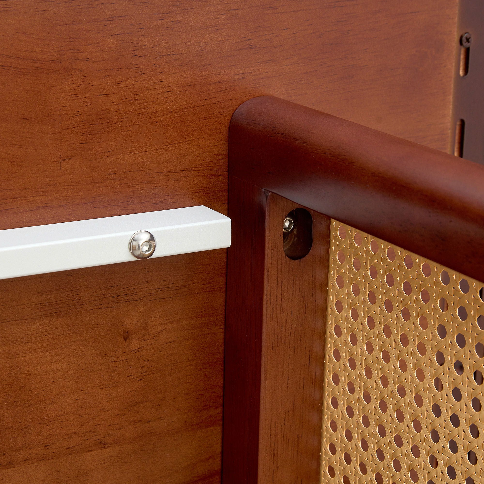 Dining Table With Imitation Rattan Design For Dining Room