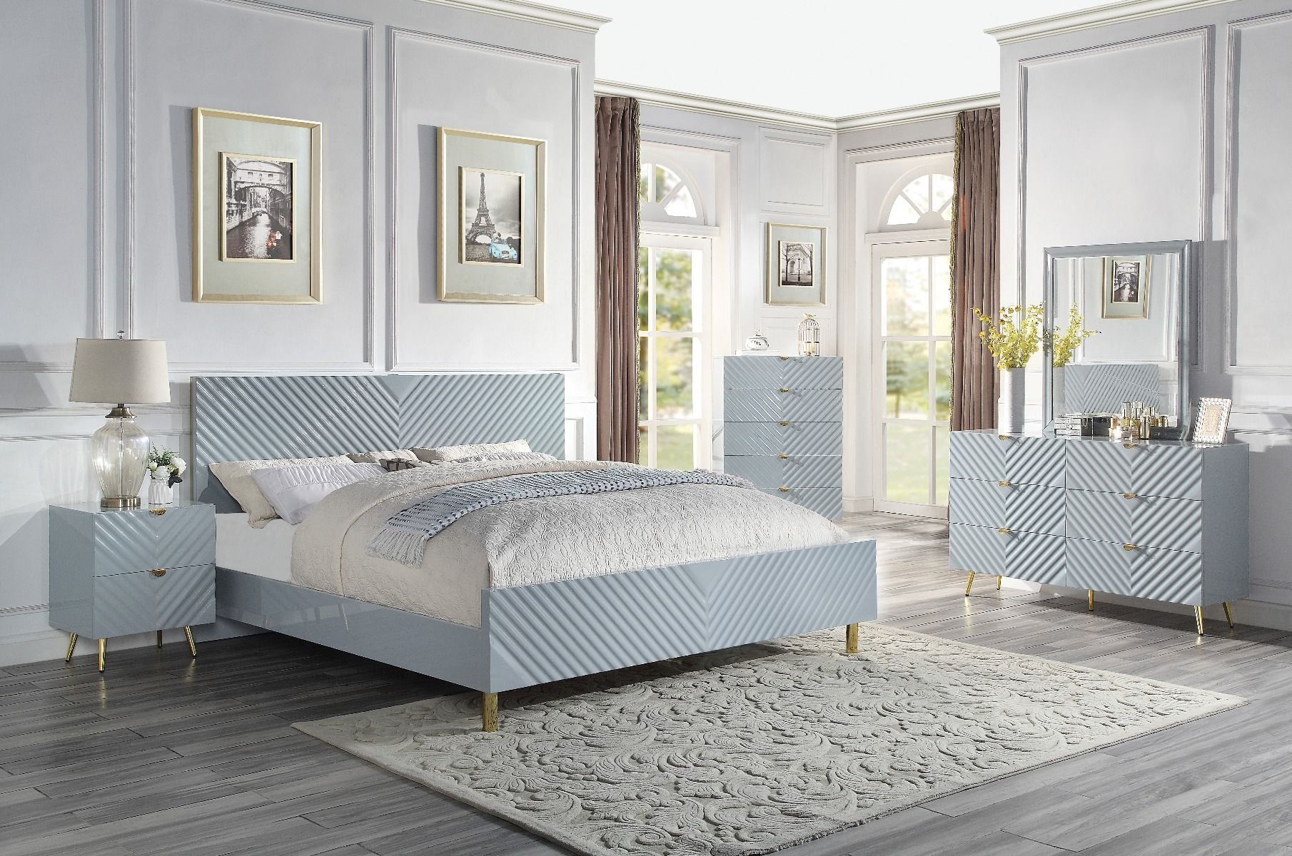 ACME Gaines - Chest - Gray High | Meri Furniture