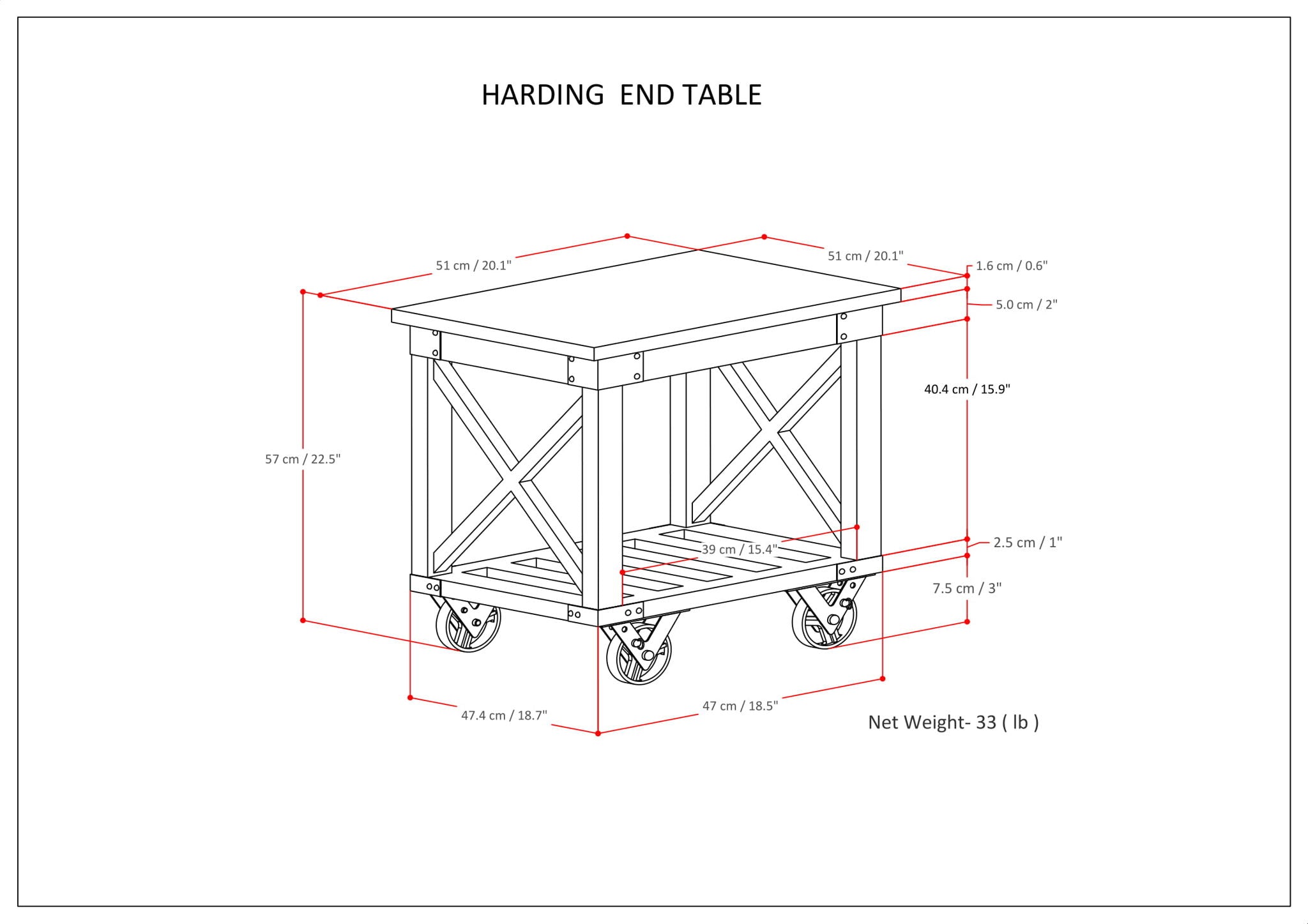 Harding - Handcrafted Table