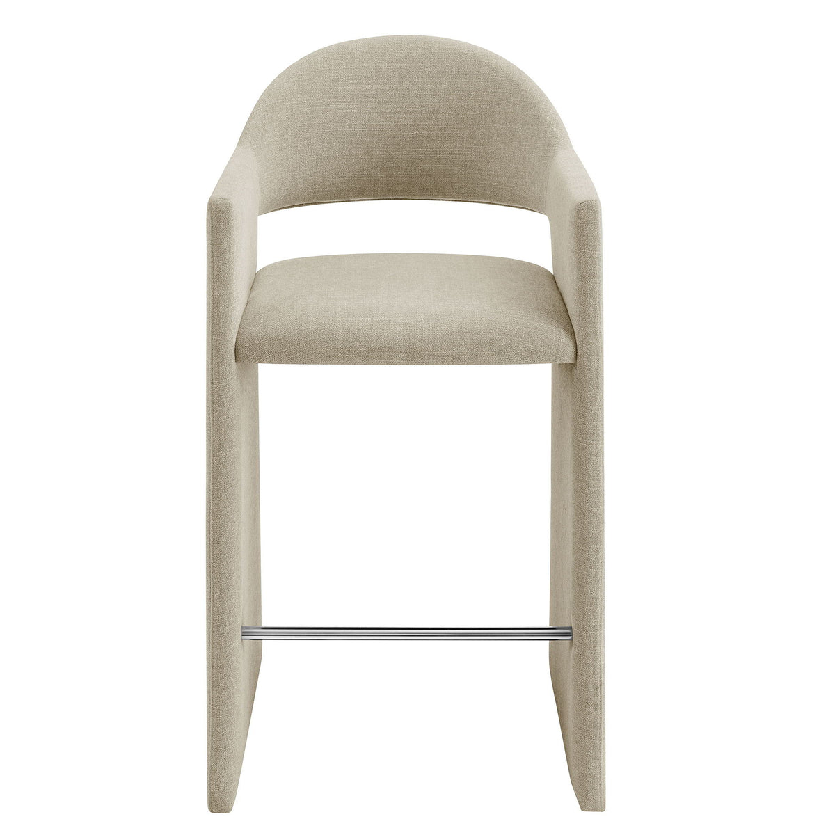Talia 41 Inch Upholstered Fabric Bar Stool by Modway