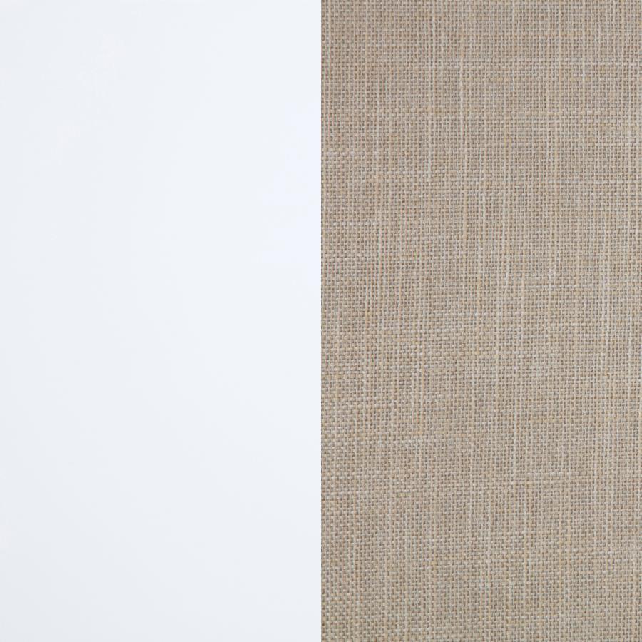 Bexhill - Upholstered Rectangular Bench With Shelf - White