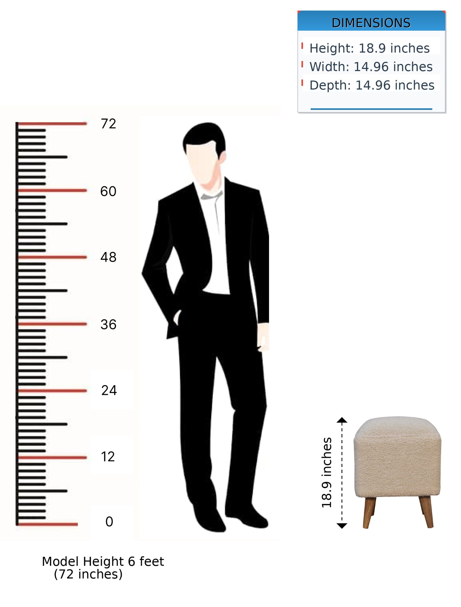 Squoval - Bench - Cream / Brown