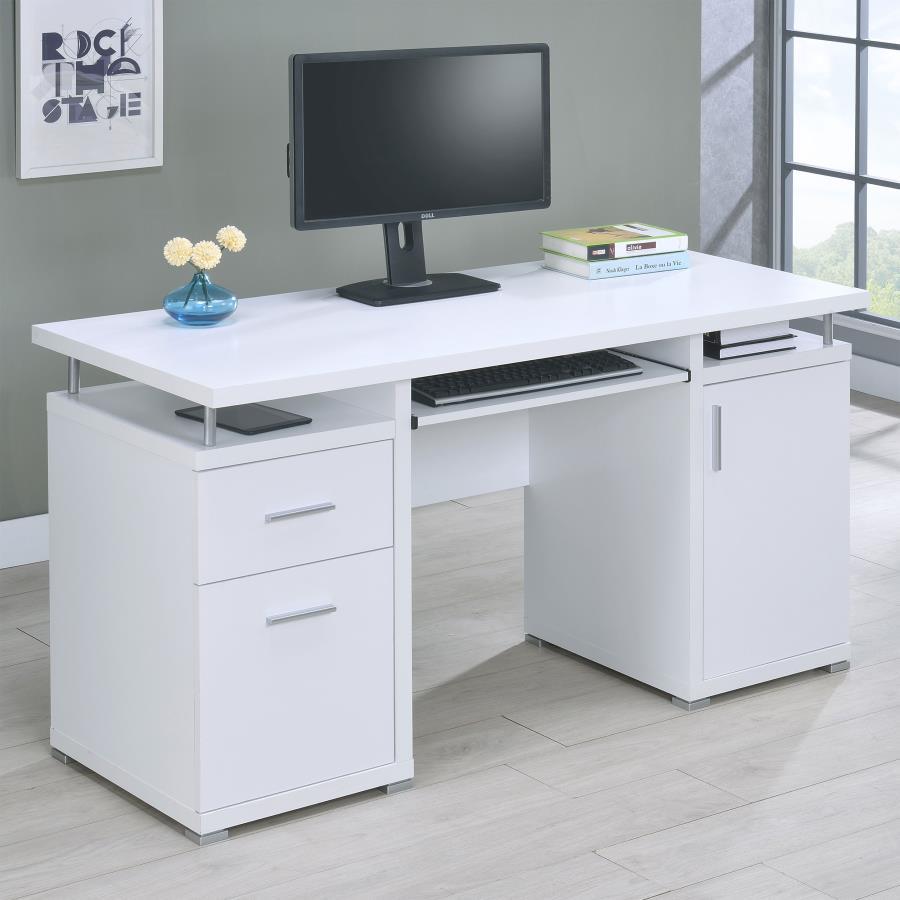 Coaster Fine Furniture Tracy - 2-Drawer Office Computer Desk | Meri Furniture