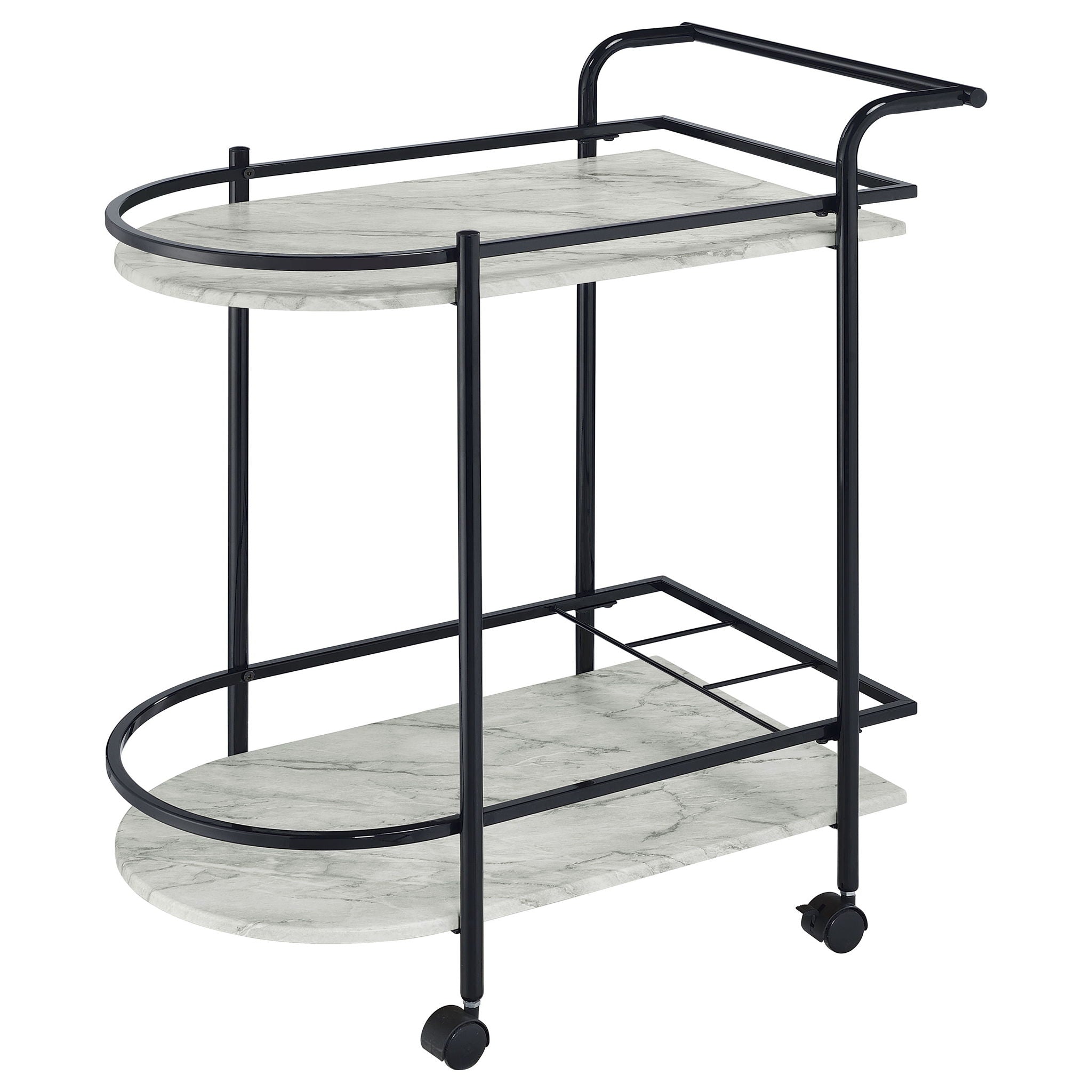 Serving Cart With Wine Rack