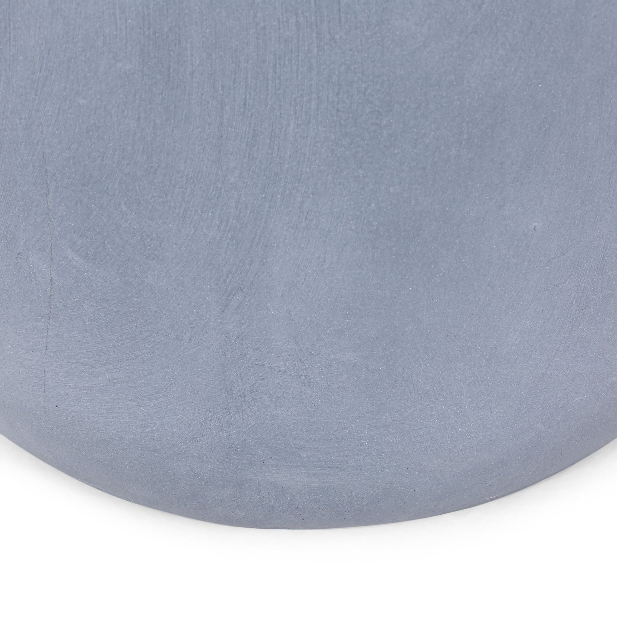 Outdoor Concrete End Table - Light Blue