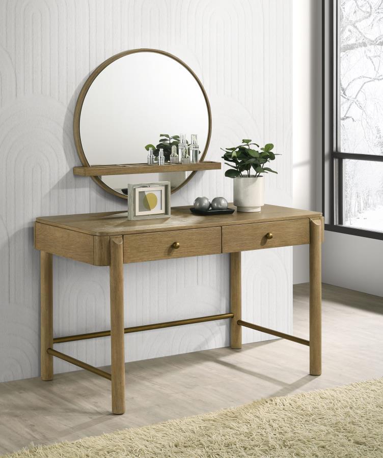 Coaster Fine Furniture Arini - 2 Piece Makeup Vanity Table And Mirror Set | Meri Furniture
