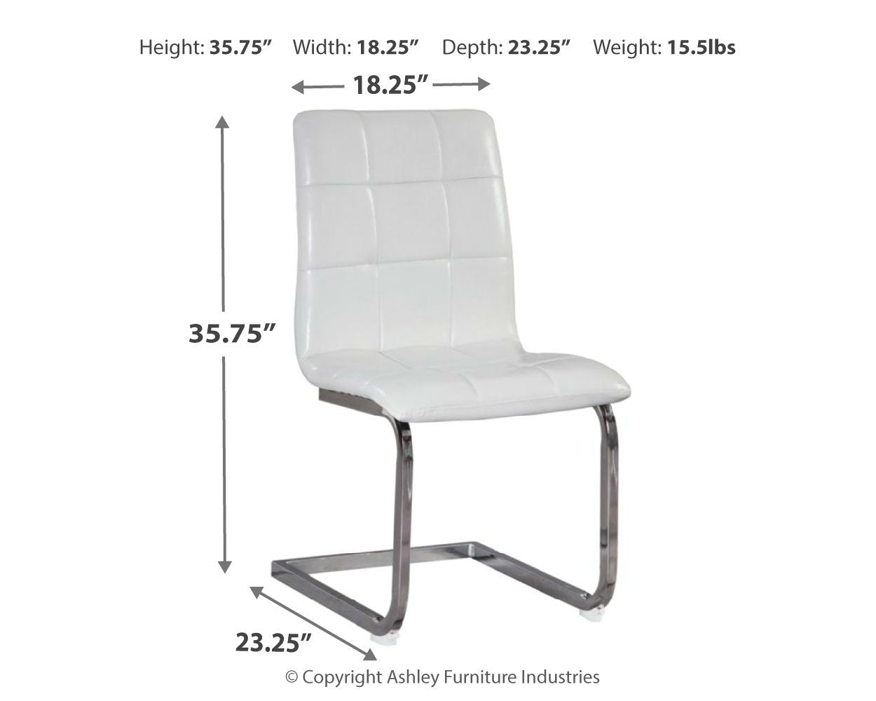 Signature Design by Ashley® Madanere - Dining Side Chair | Meri Furniture
