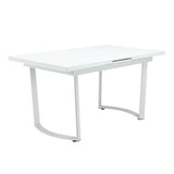 ACME Palton - Dining Table - High Gloss White Finish | Meri Furniture