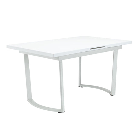 ACME Palton - Dining Table - High Gloss White Finish | Meri Furniture