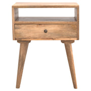 Nightstand With Open Slot - Oak