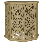 Coaster Fine Furniture Torres - Octagonal Solid Mango Wood Side Table - Natural Brown | Meri Furniture
