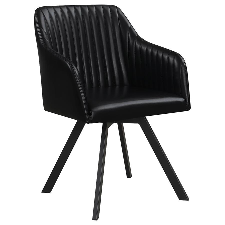Coaster Fine Furniture Arika - Upholstered Swivel Dining Arm Chair | Meri Furniture