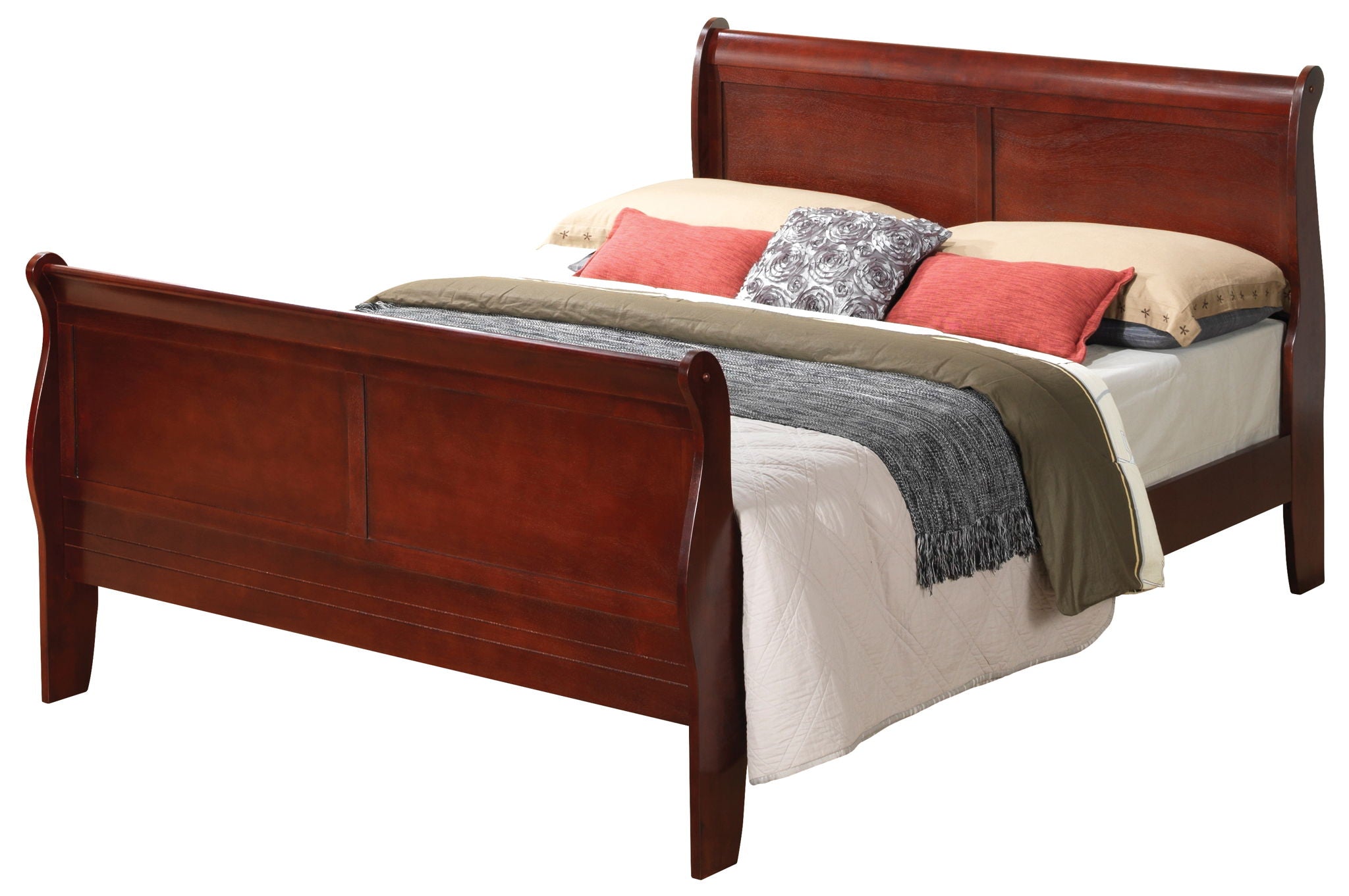 Panel Sleigh Bed