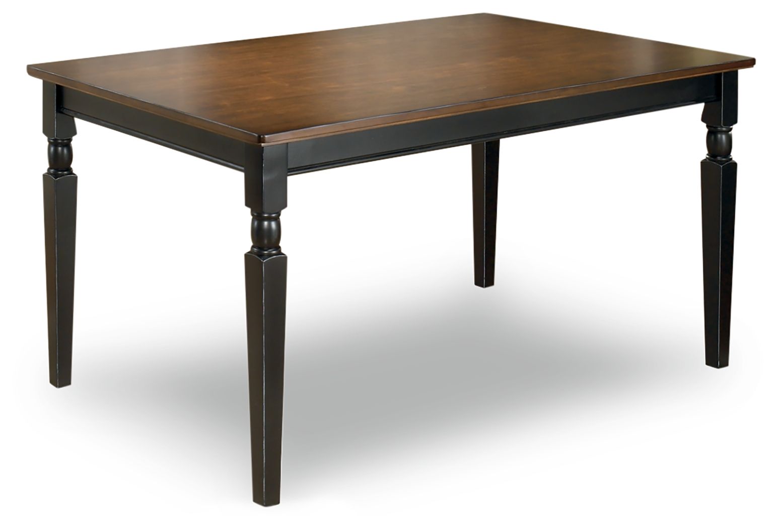 Signature Design by Ashley® Owingsville - Black / Brown - Rectangular Dining Room Table | Meri Furniture