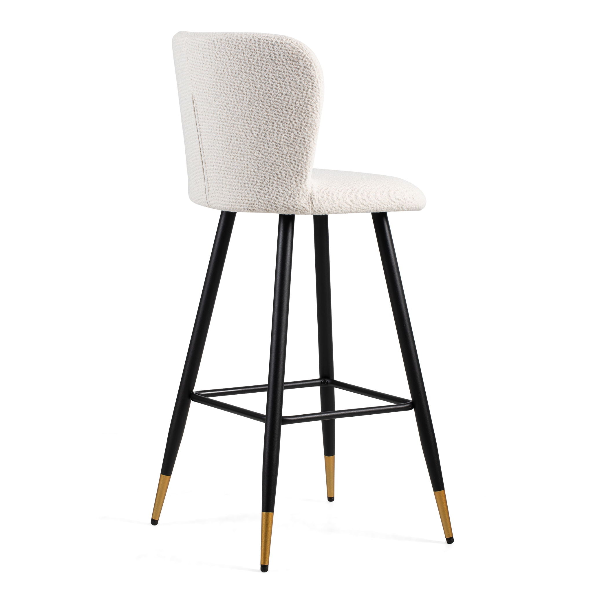 Modern Style Barstool, Tipped Ends, Suitable For Various Decoration Styles - White