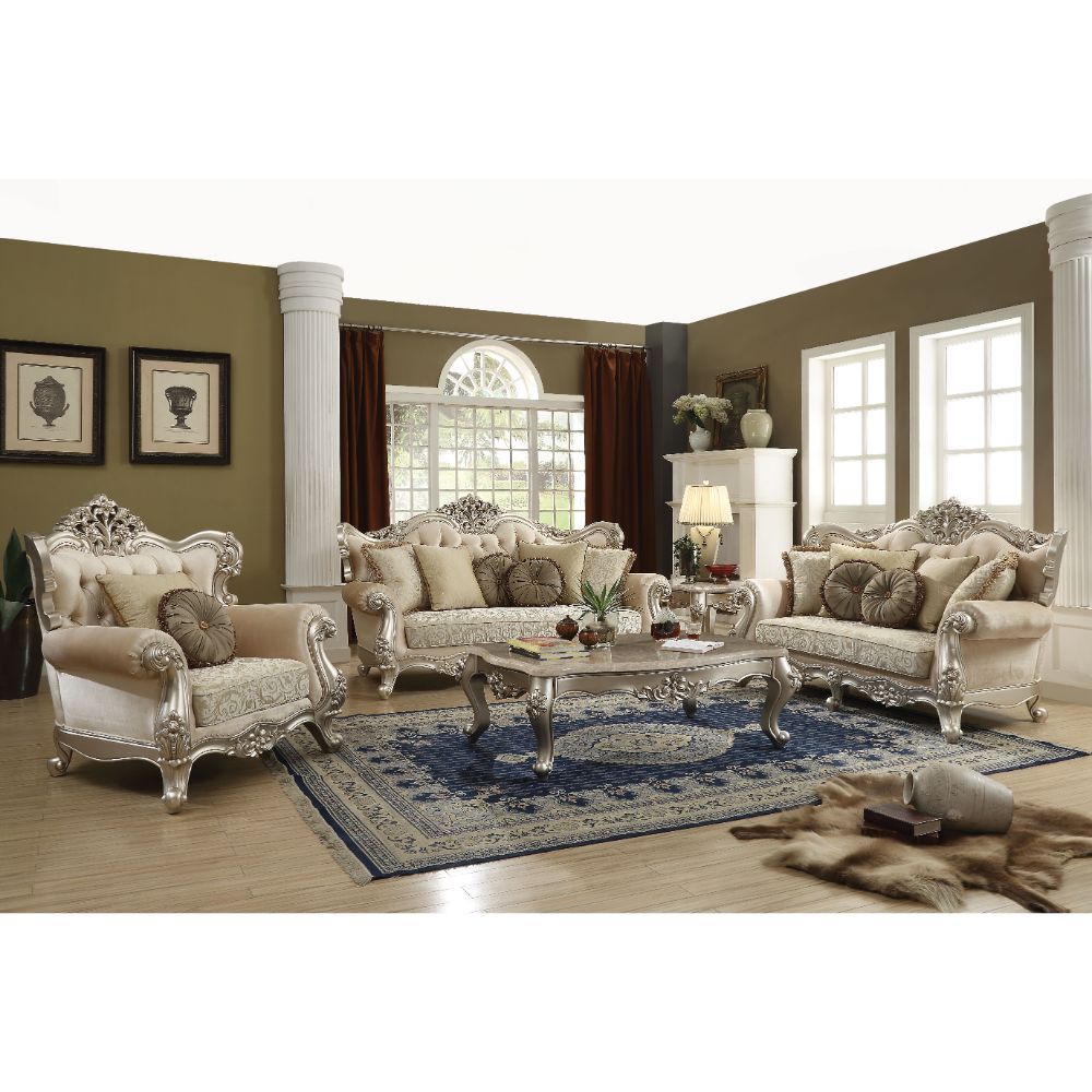 ACME Bently - Sofa - Fabric & Champagne | Meri Furniture
