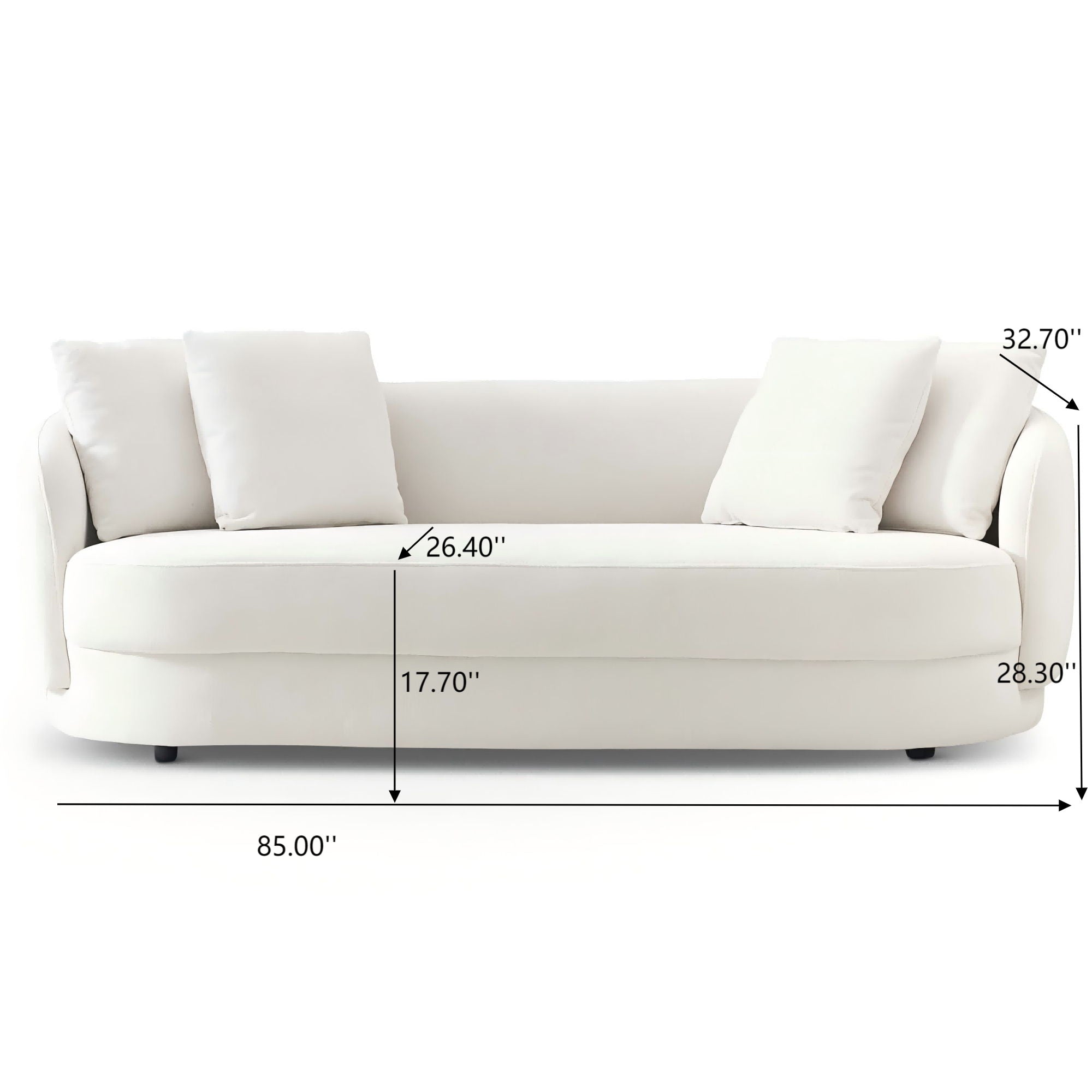 Dylan - Modern French Boucle Sofa