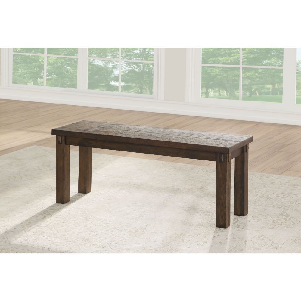 ACME Nabirye - Bench - Dark Oak | Meri Furniture