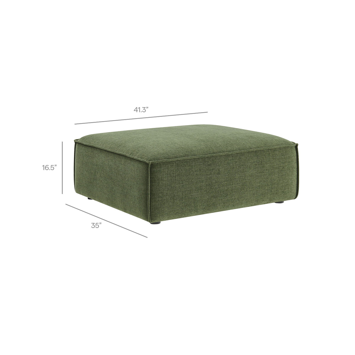 Restore 4-Piece Performance Fabric Upholstered Modular Sofa Set with Ottoman by Modway