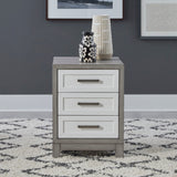 Liberty Furniture Palmetto Heights - 3 Drawer Chair Side Table - White | Meri Furniture