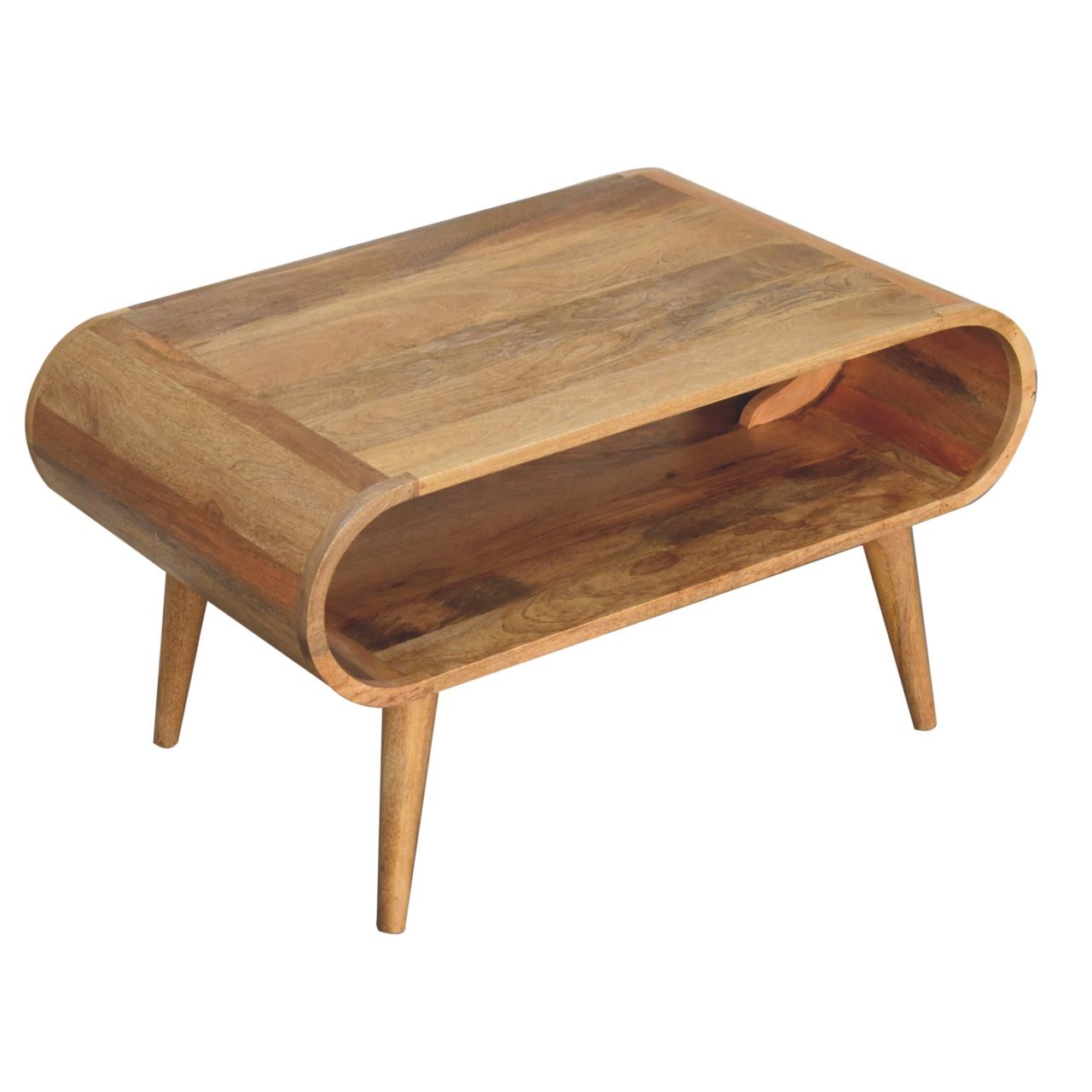 Solid Wood Open Coffee Table