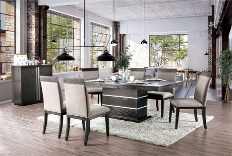 Furniture of America Modoc - Side Chair (Set of 2) - Espresso / Beige | Meri Furniture