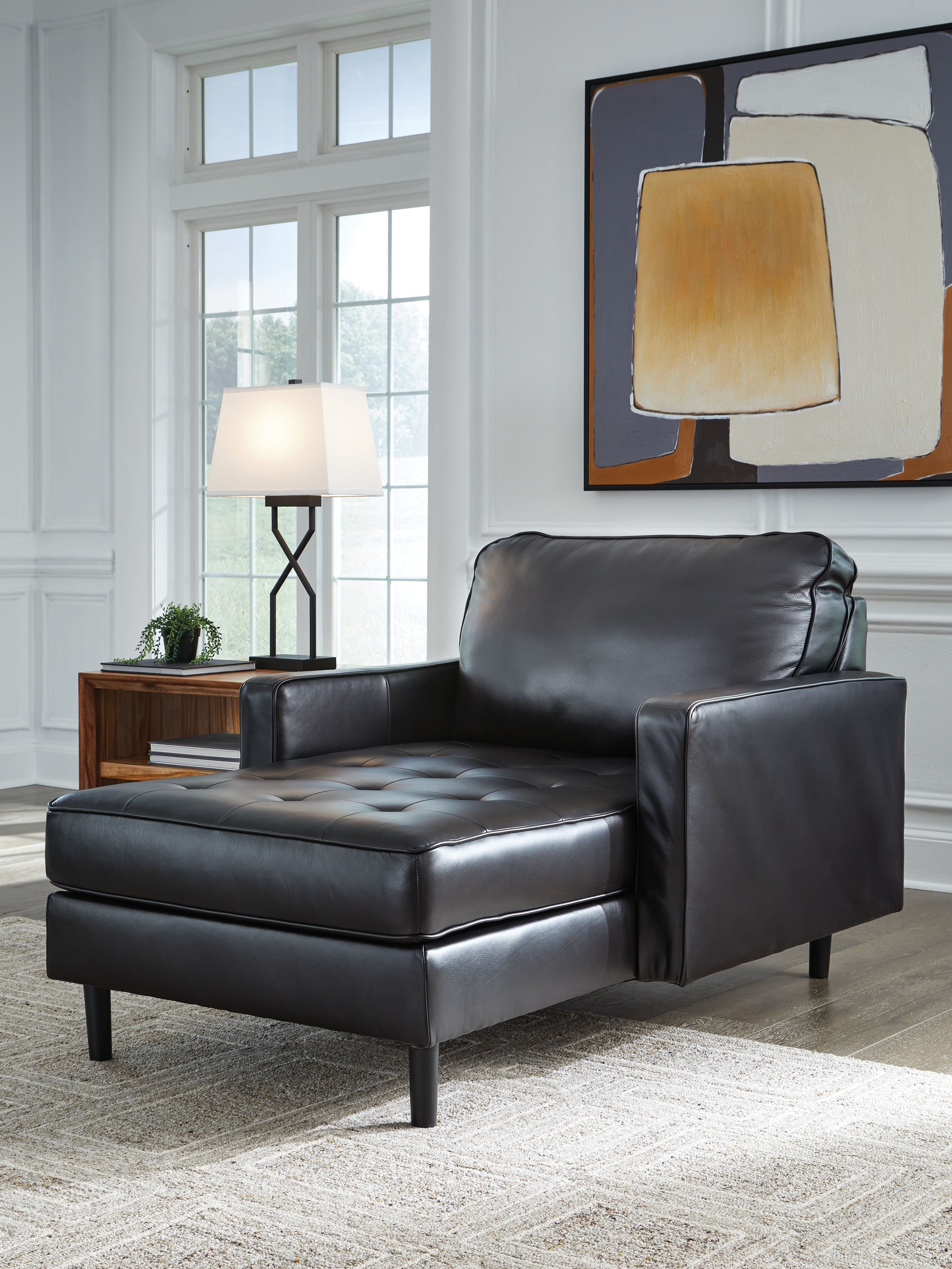 Signature Design by Ashley® Bryceview - Onyx - Chaise | Meri Furniture